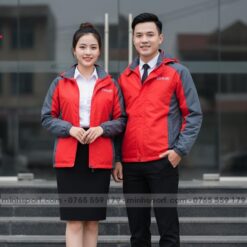 may áo khoác gió đồng phục